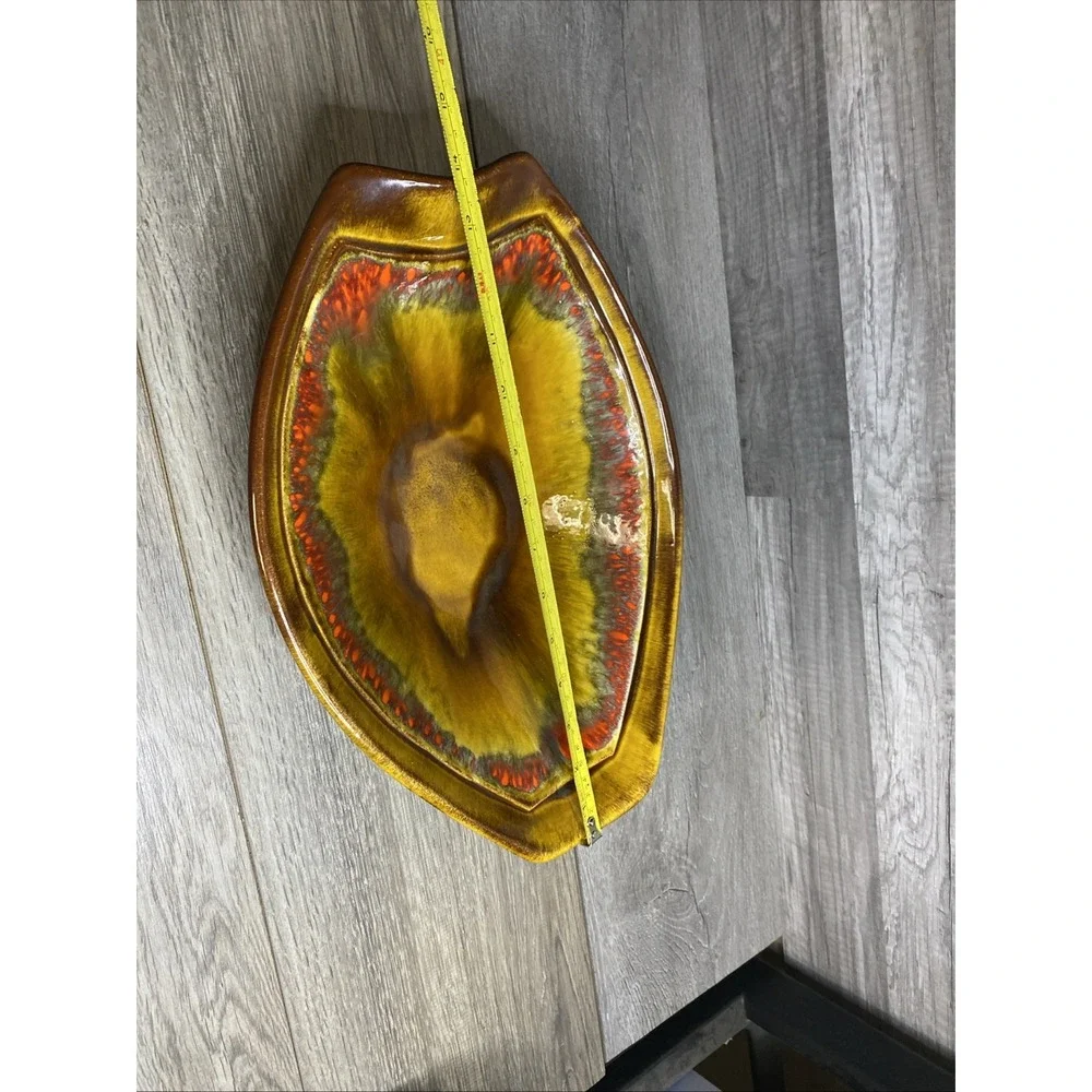 Vtg Mid Century California Pottery Lava/volcano Glaze 14